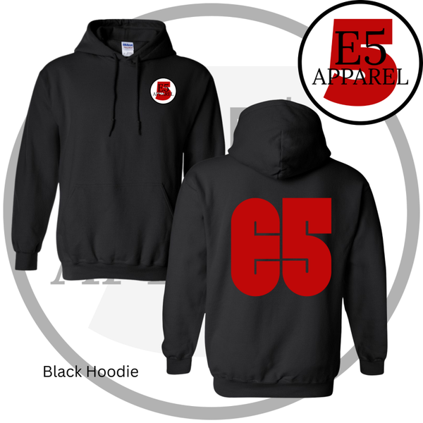 E5 Red Logo Hoodie