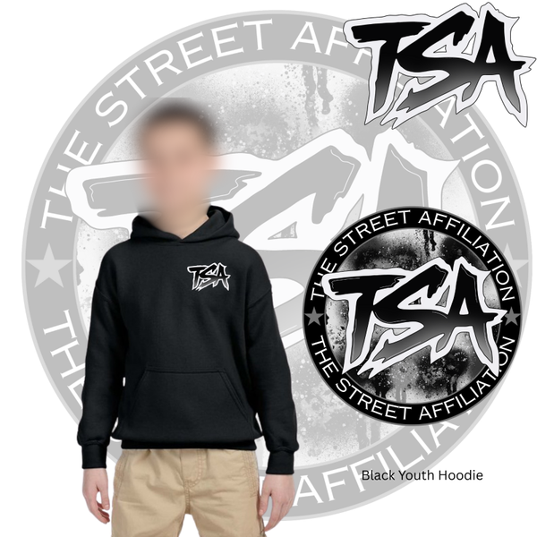 Black & Grey Youth Hoodie