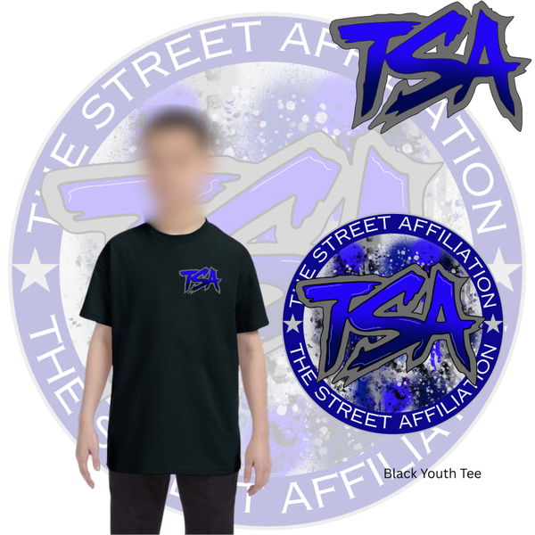 Blue & Grey Logo Youth Tee