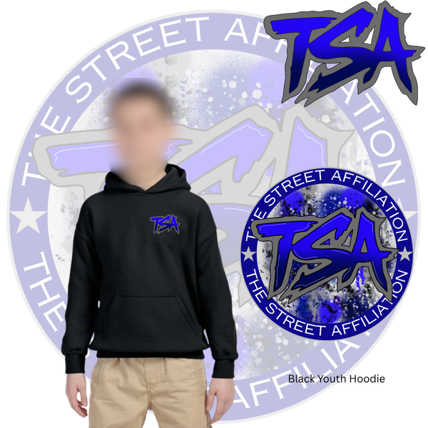 Blue & Grey Logo Youth Hoodie