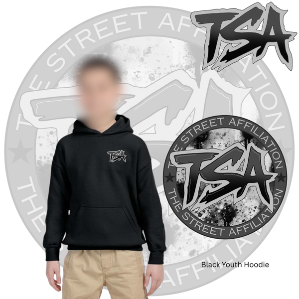 Grey Logo Youth Hoodie