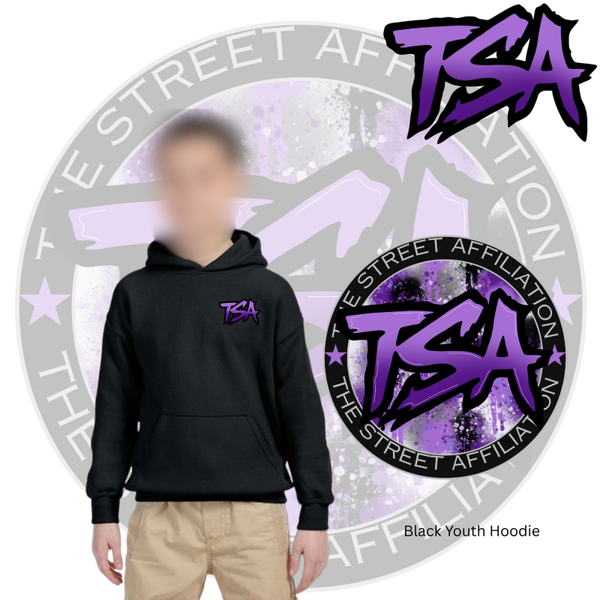 Purple Logo Youth Hoodie
