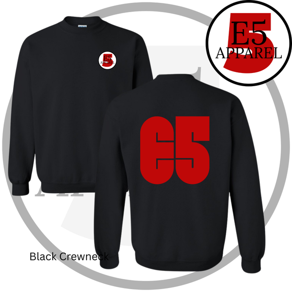 E5 Red Logo Crewneck