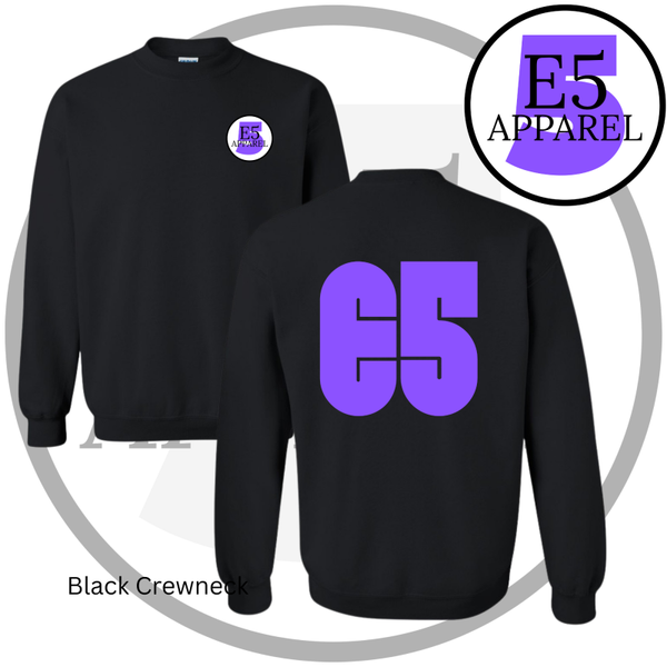 E5 Purple Logo Crewneck