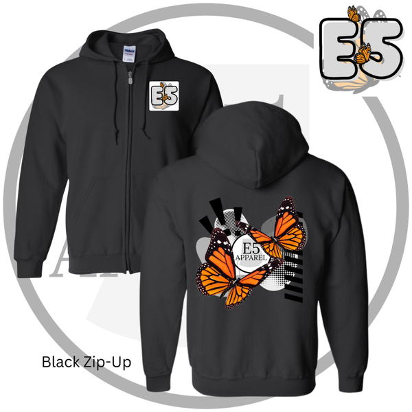 Butterflies Zip-Up - E5 Apparel
