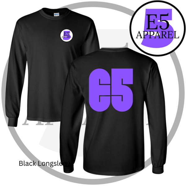E5 Purple Logo Longsleeve