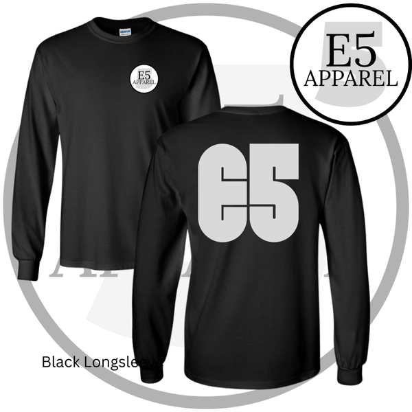 E5 Grey Logo Longsleeve