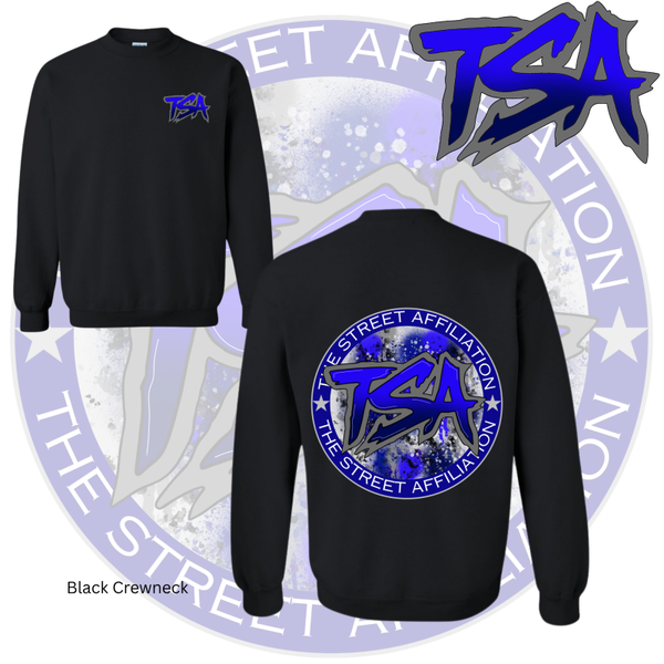Blue & Grey Logo Crewneck