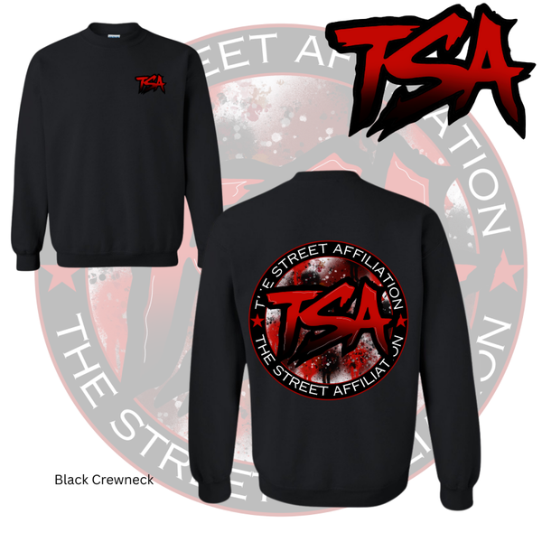 Black & Red Logo Crewneck