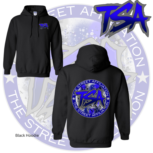 Blue & Grey Logo Hoodie