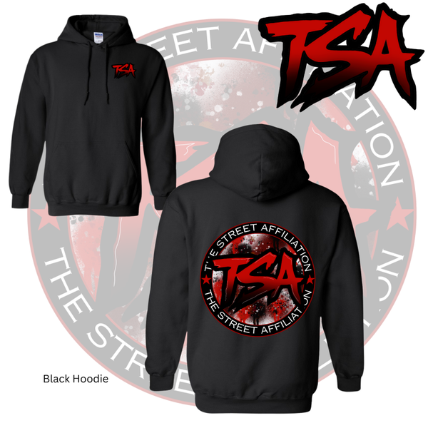 Black & Red Logo Hoodie