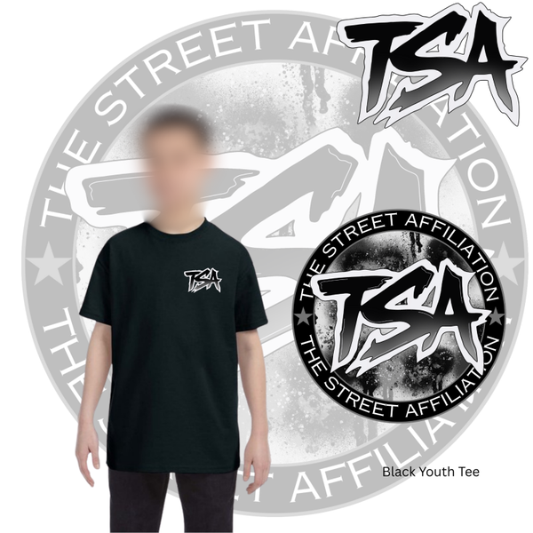 Black & Grey Logo Youth Tee