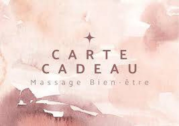 Bon cadeau spécial massages