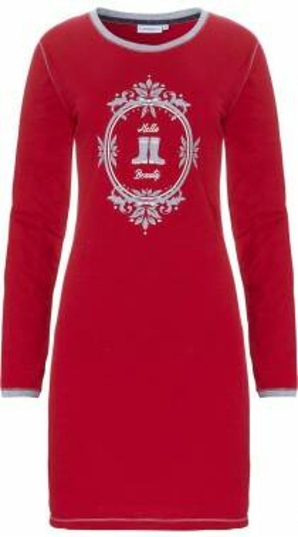 pastunette rood nachthemd 100% katoen no 468