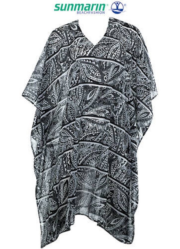 SUNMARIN ZWART/WITTE KAFTAN