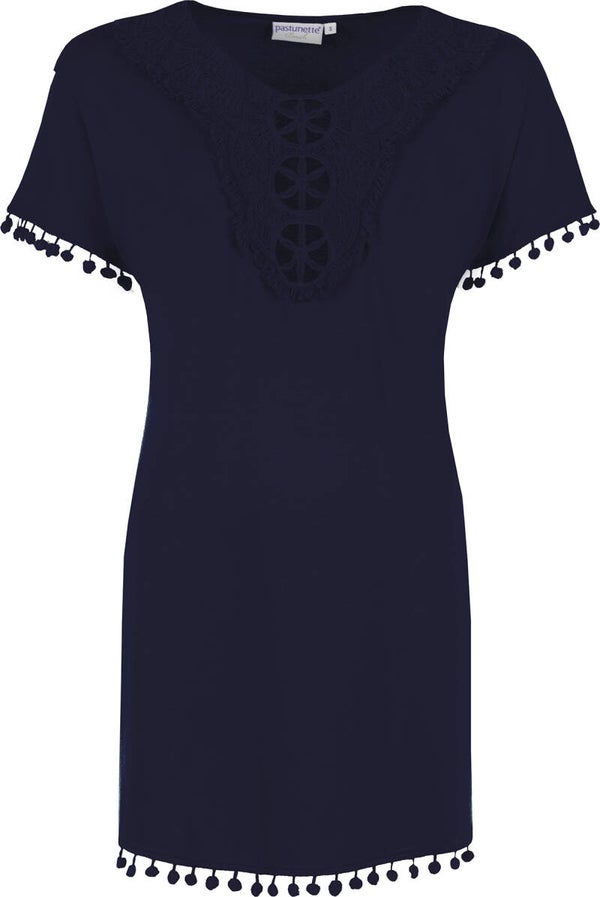 Pastunette Beach kaftan donker blauw  85 cm