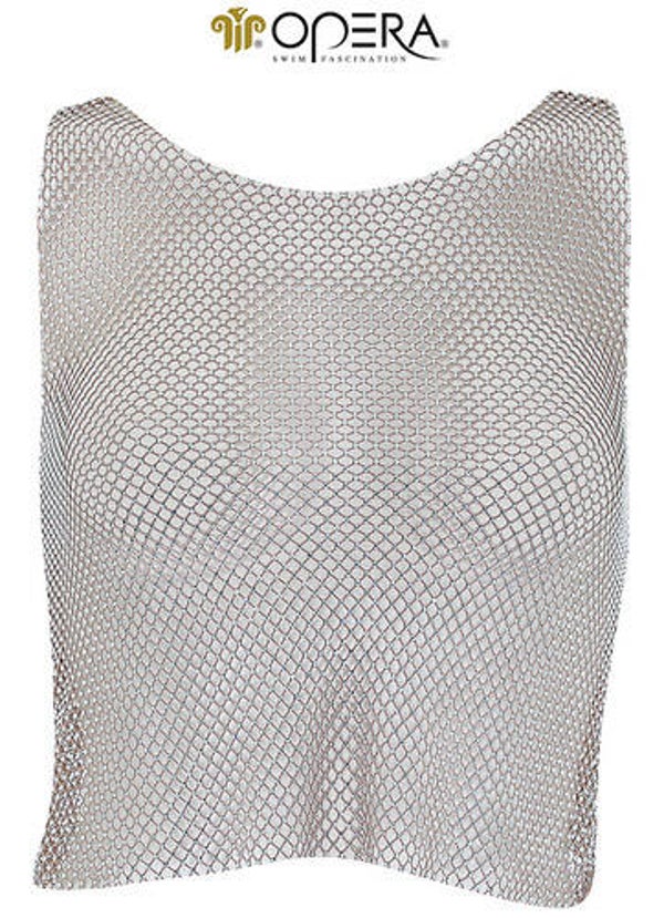 VERWACHT GOUDKLEURIGE TOP LEUK VOOR OVER BIKINI OF ALS KLEDINGSTUK