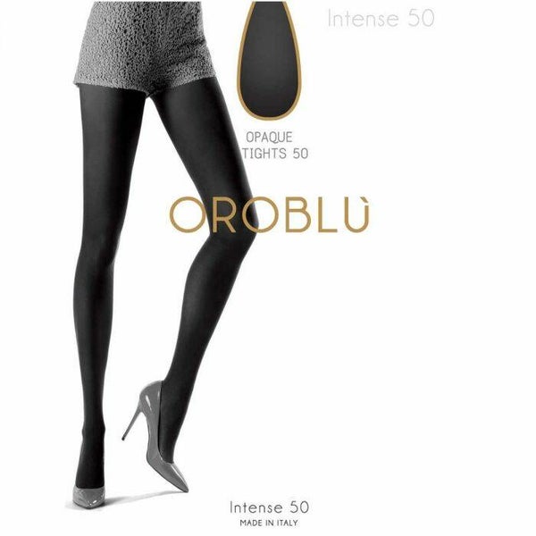 Oroblu intense 50 panty zwart dikke uitvoering no 358