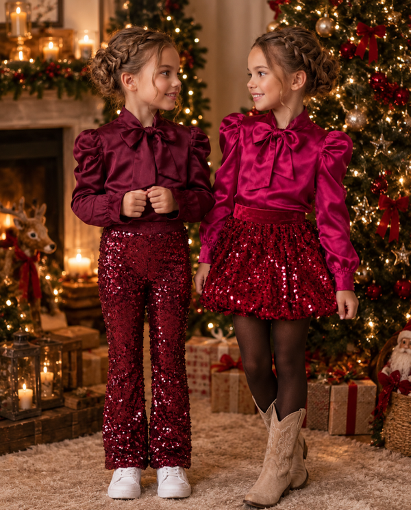 Blousje Bordeaux/Bruin of Beige