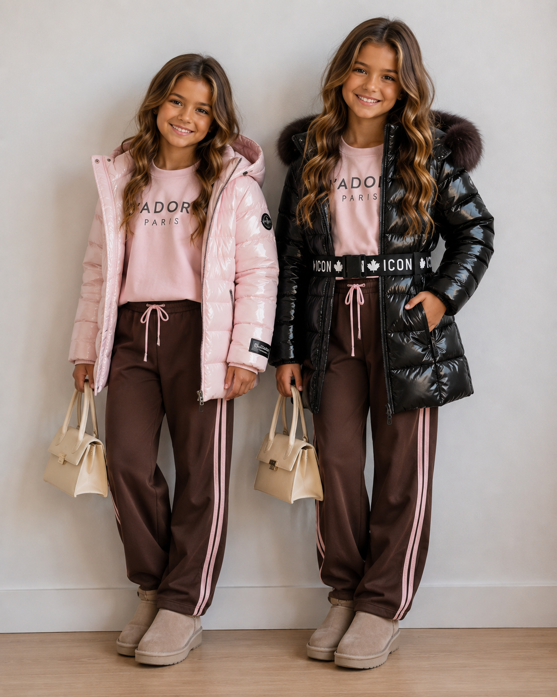 Jas roze icon meisje