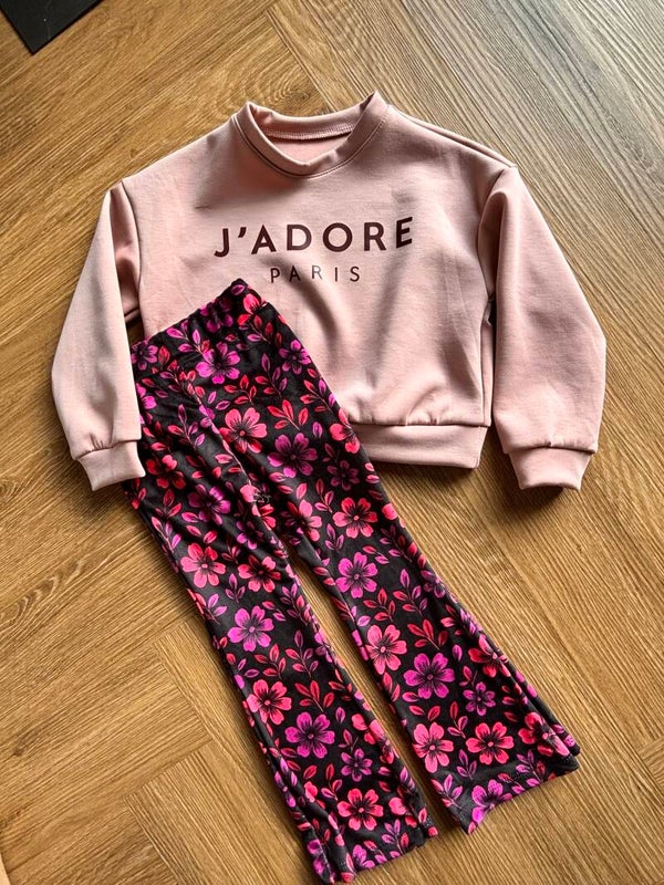 Flair velvet bloemem paars en roze