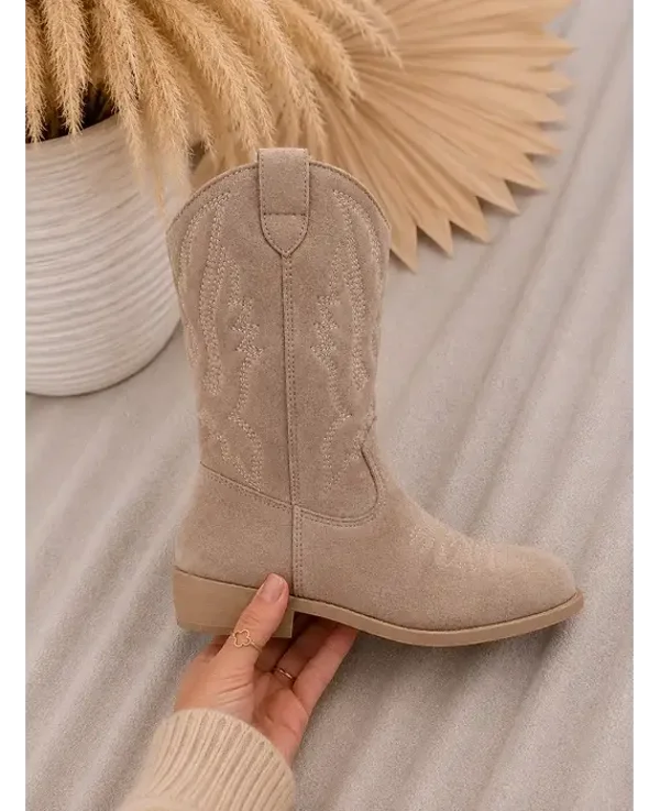 Cowboylaarzen beige