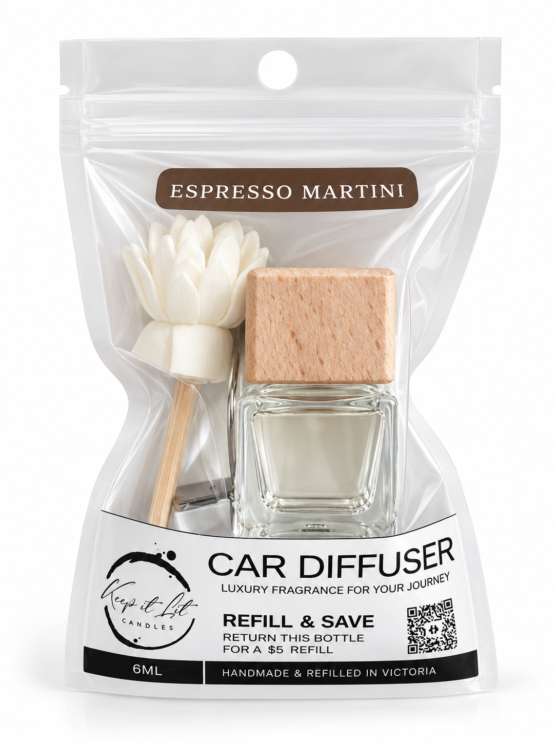 Espresso Martini - Car air vent diffuser