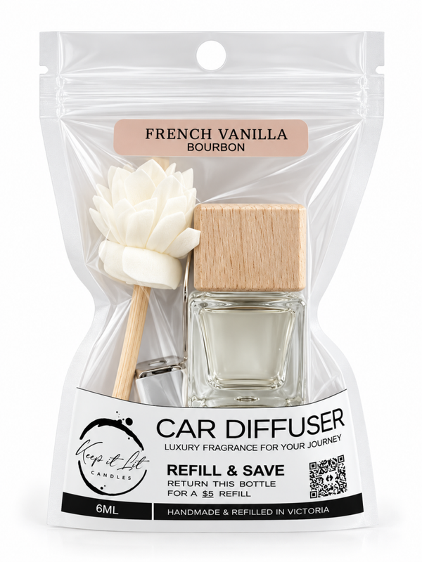 French vanilla bourbon - Car air vent diffuser