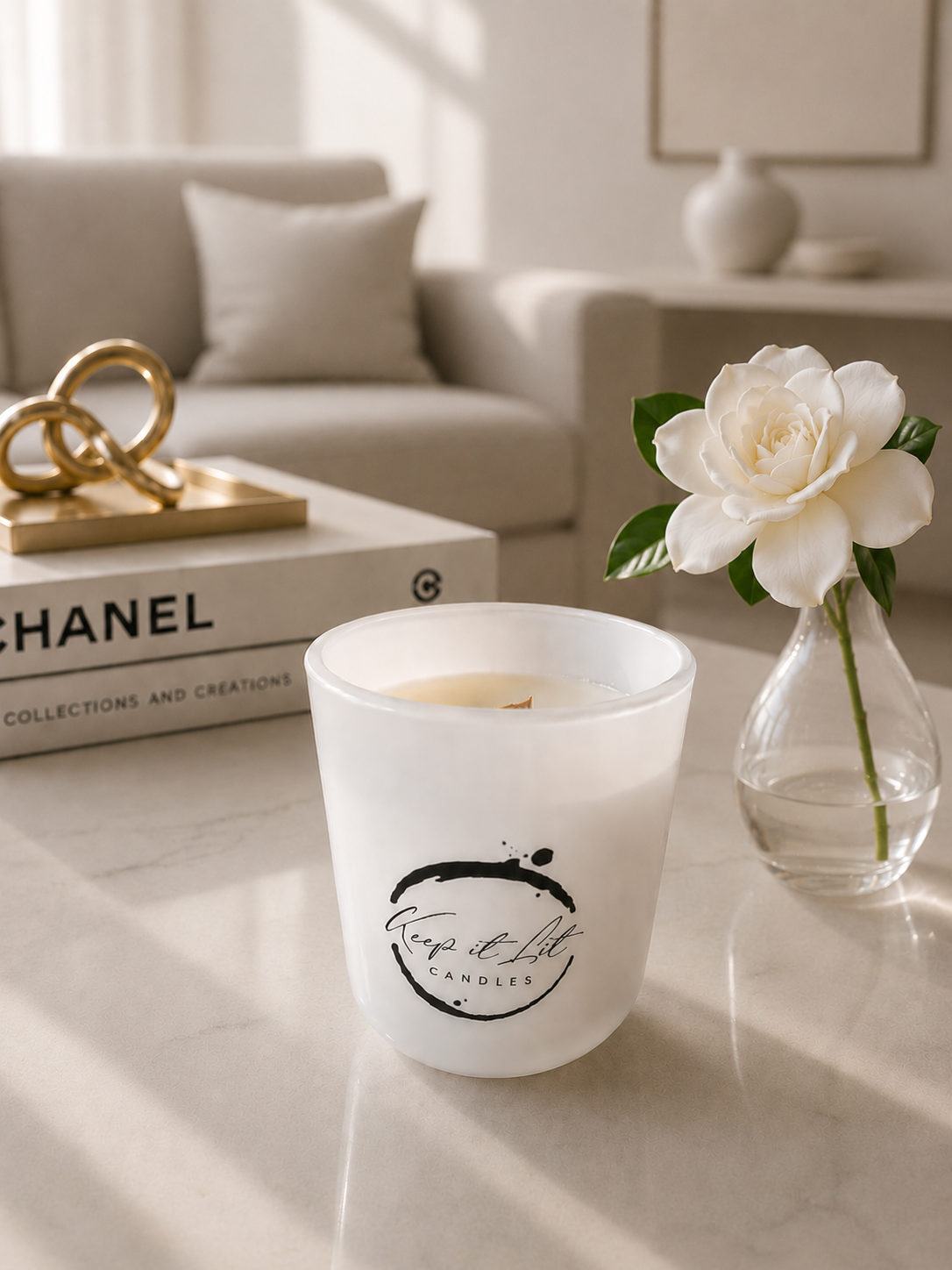 Lady million type - Large candle - ONLINE ONLY