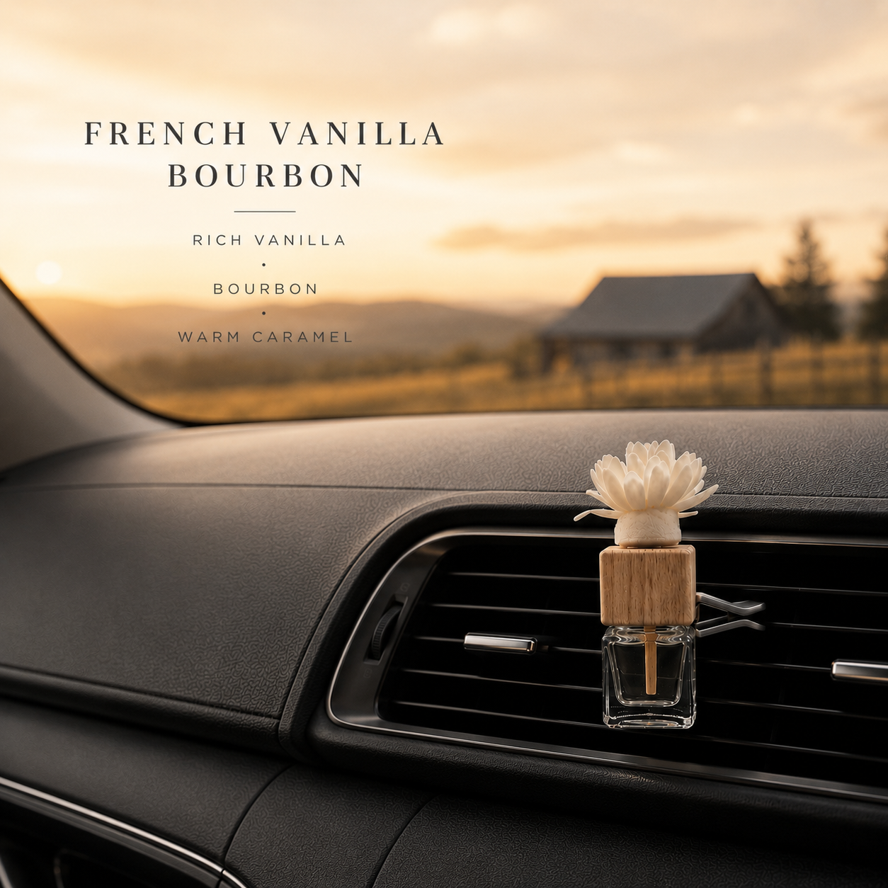 French vanilla bourbon - Car air vent diffuser