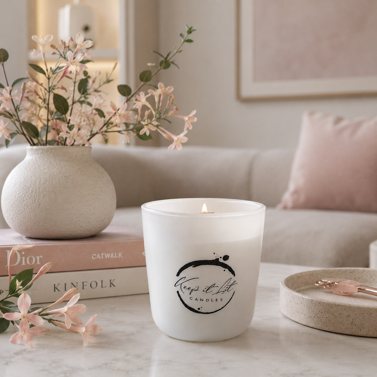 Japanese honeysuckle - Large candle
