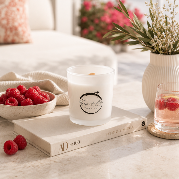 Raspberry & vanilla - Large candle