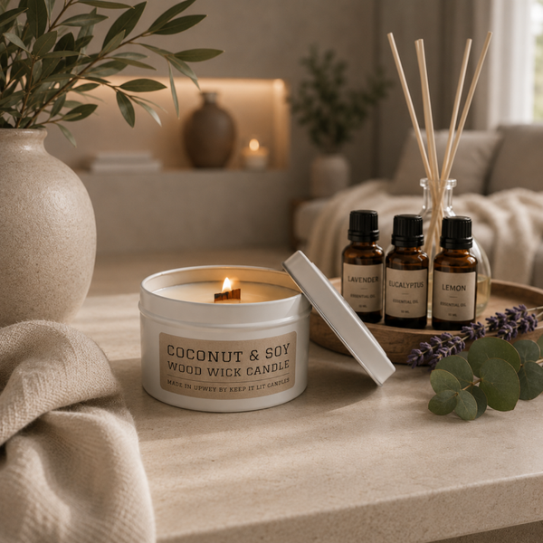 I'm essential small wood wick candle - ONLINE ONLY
