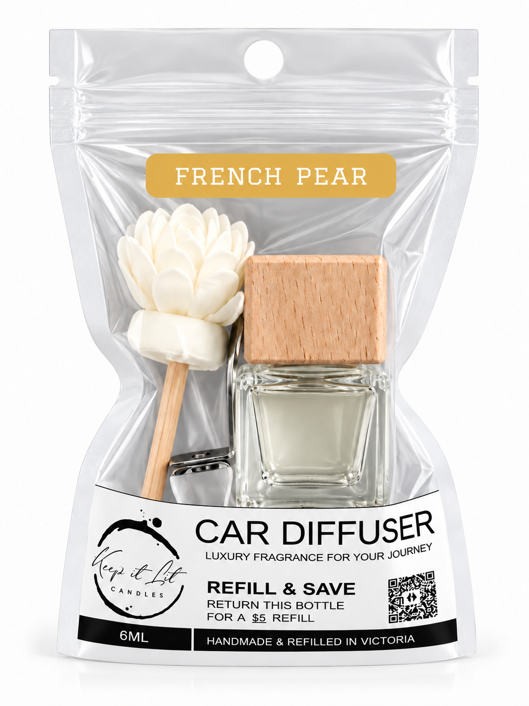 French Pear - Car air vent diffuser