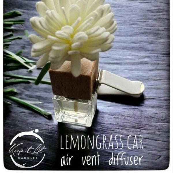 Lemongrass & ginger - Car air vent diffuser
