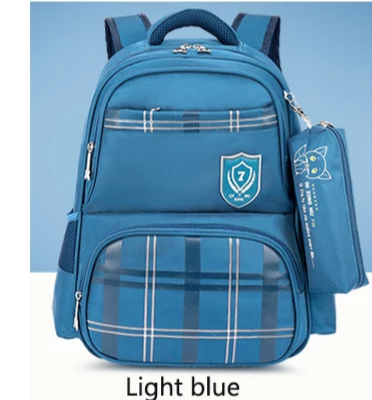 School backpack - girls- blue 45cm