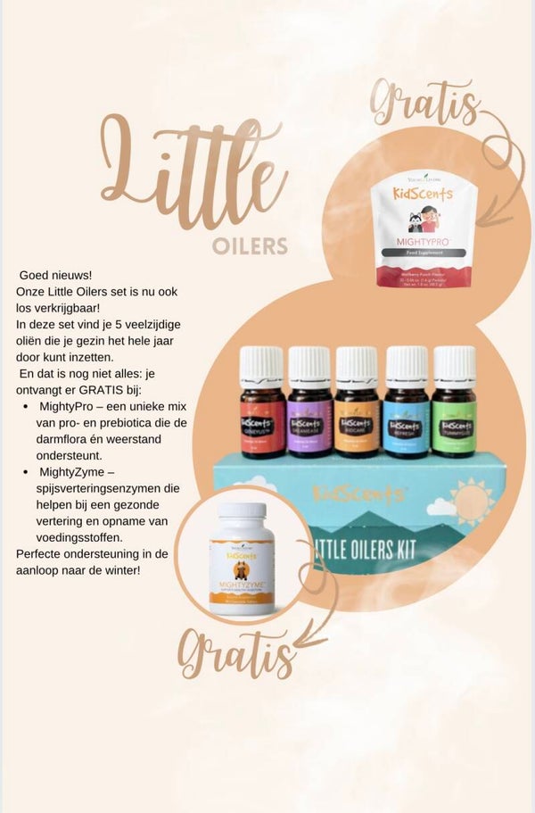 Little Oilers set + gratis Mighty pro en Mightzyme