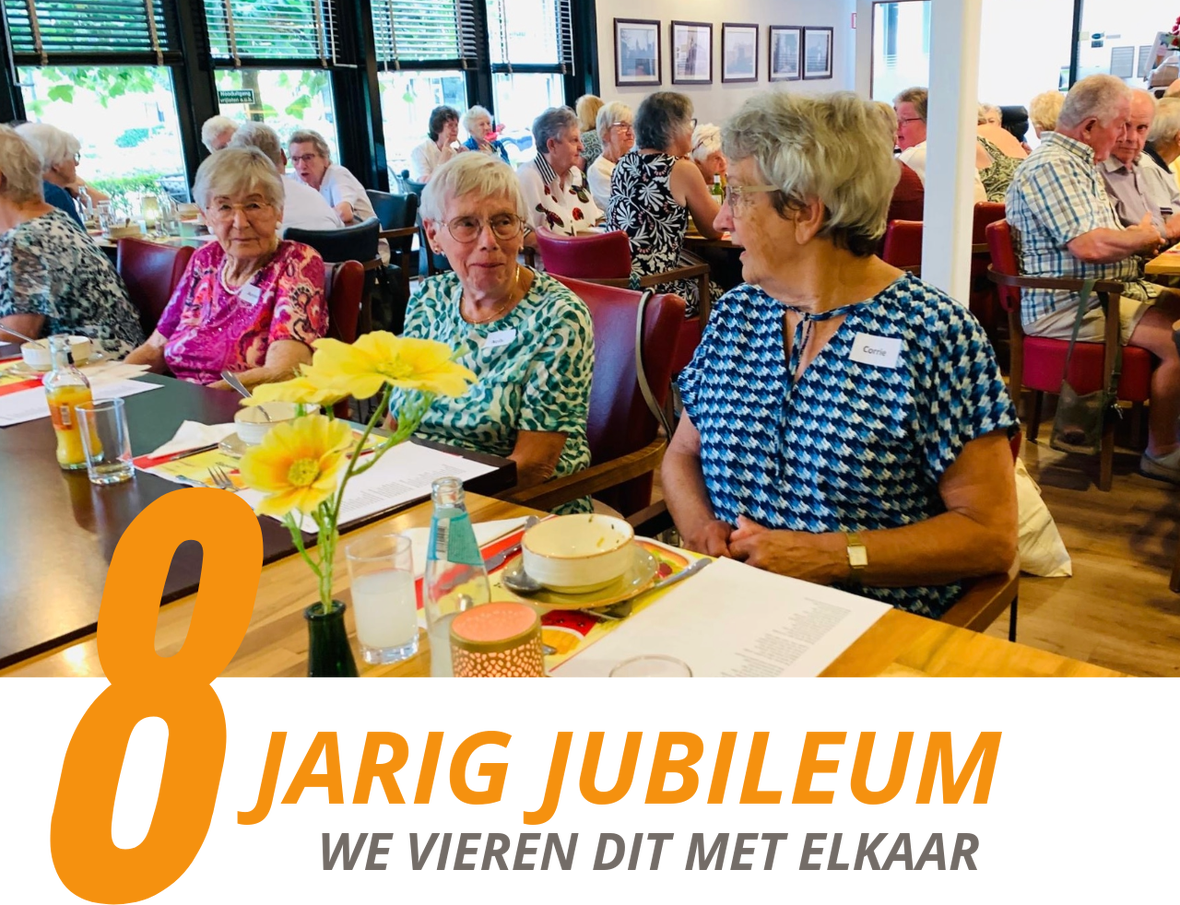 8-jarig jubileum we vieren dit met elkaar in De Koningshoff