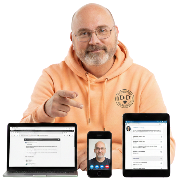 Logo Digitaal spreekuur Dubbeldammers voor Dubbeldammers