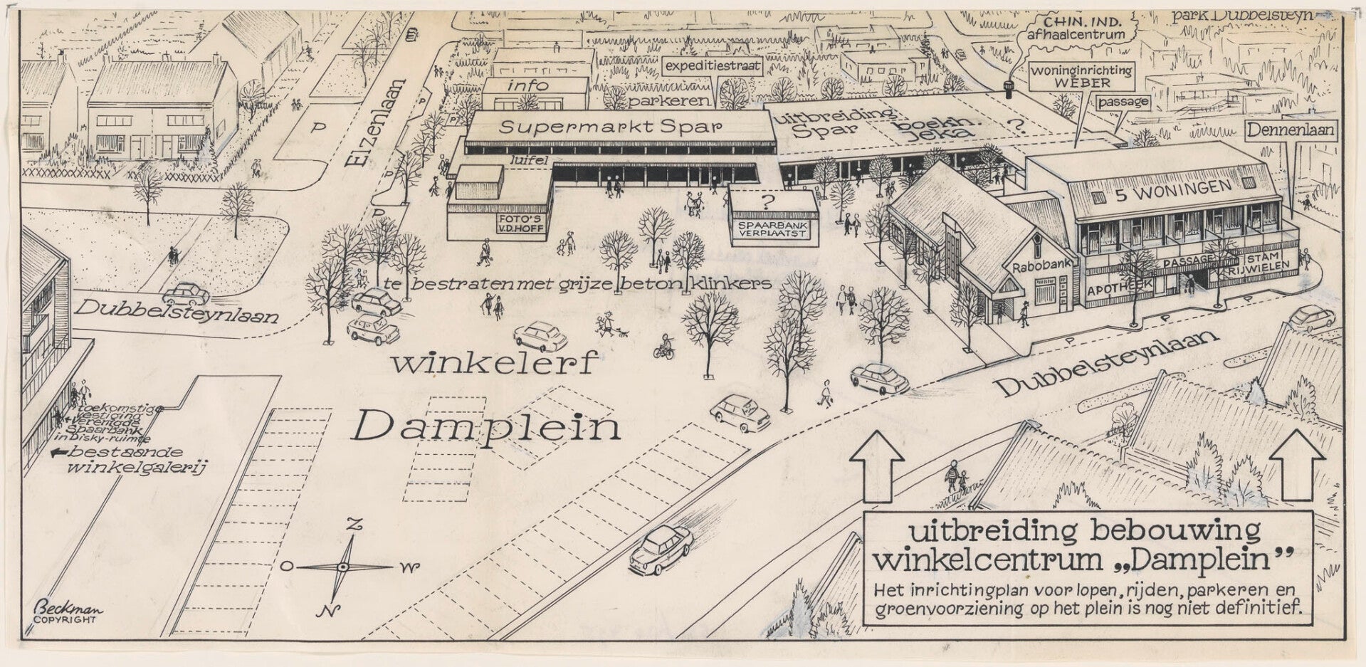 Plan uitbreiding winkelcentrum Damplein