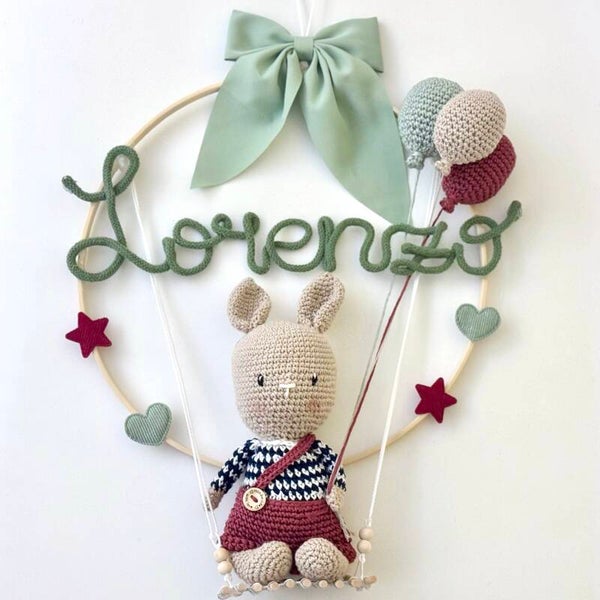 Fiocco nascita coniglietto