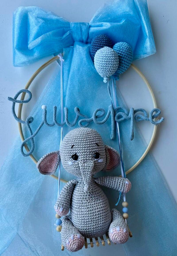 Fiocco nascita Elefantino