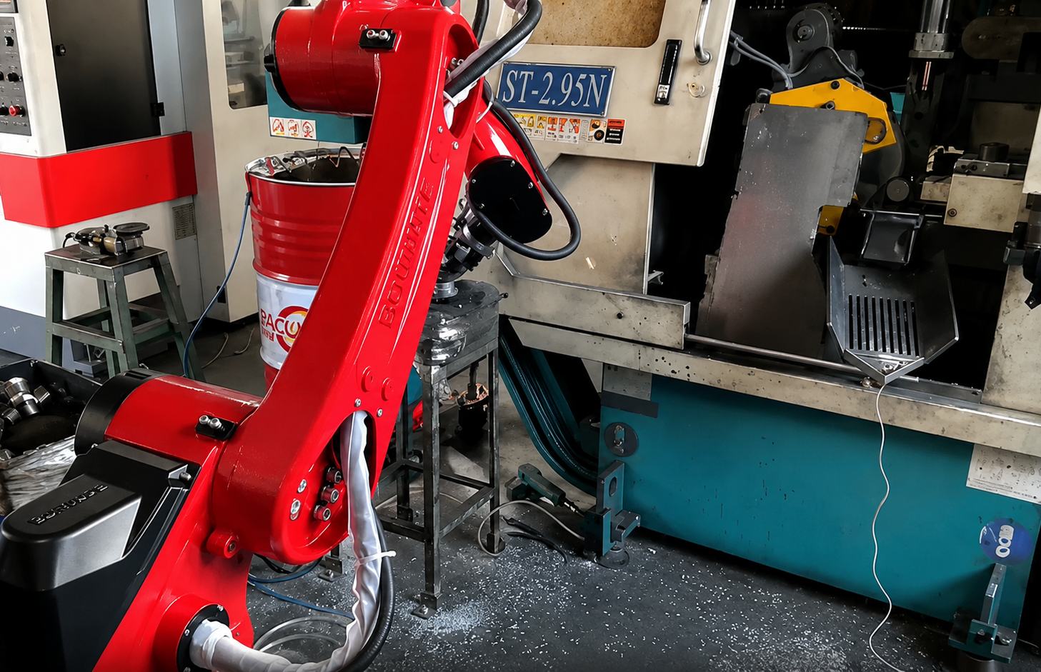 BORUNTE robot toepassing voor machinebelading