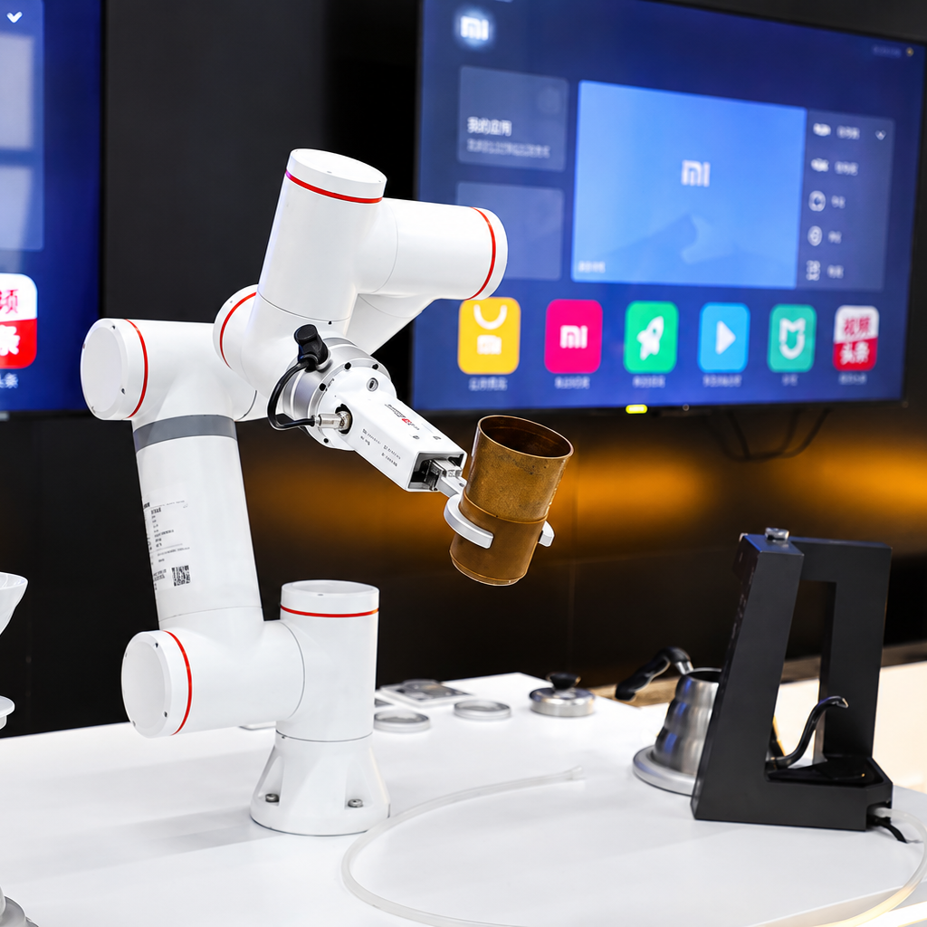 Machinebelading met cobot en industriële automatisering