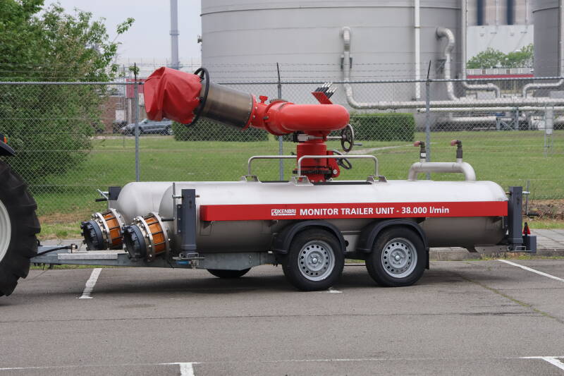 Blusmonitoraanhangwagen Bedrijfsbrandweer DOW Terneuzen