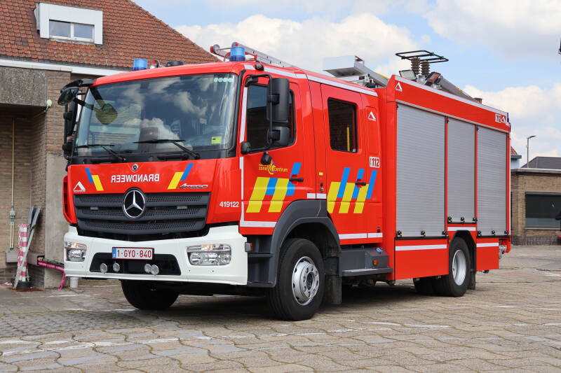 Autopomp 419122 Brandweerzone Centrum post Zelzate
