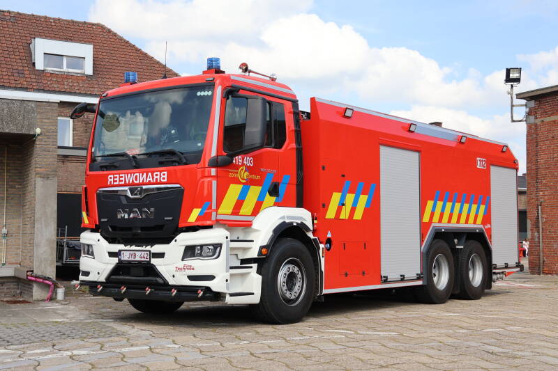 Tankwagen 419403 Brandweerzone Centrum post Zelzate