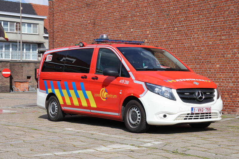 Commandowagen 419186 Brandweerzone Centrum post Zelzate