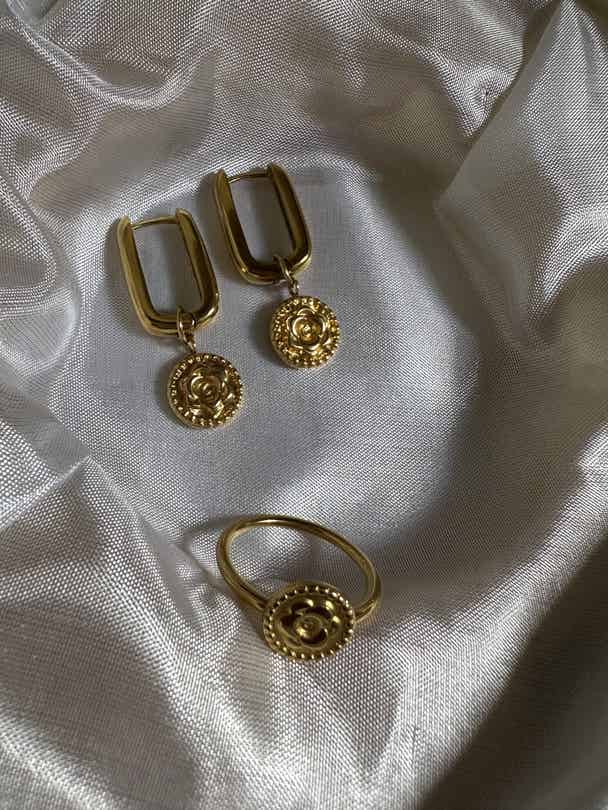 Oorbellen Rose & Ring Rose