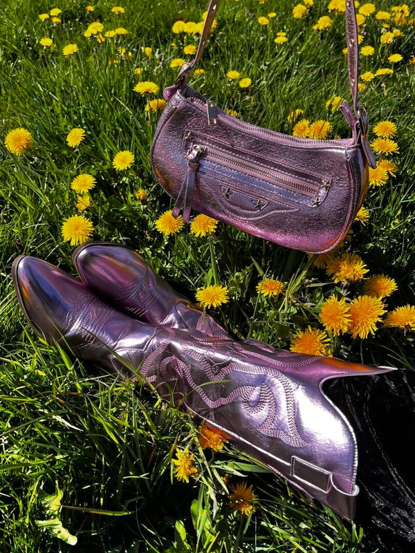 Cowboyboots Pink Metallic